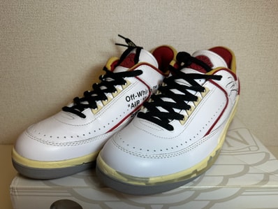 Off-White × Nike Air Jordan 2 Low "White and Varsity Red"