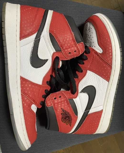Spiderman × Nike Air Jordan 1 Origin Story "Gym Red/White/Photo Blue/Black"