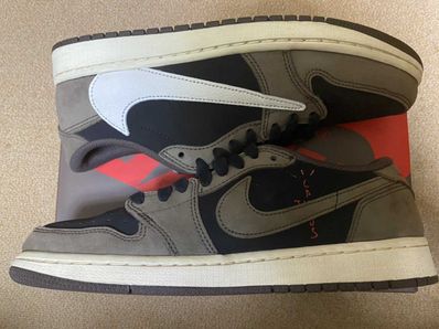 Travis Scott × Nike Air Jordan 1 Low OG SP-T "Black/Dark Mocha"