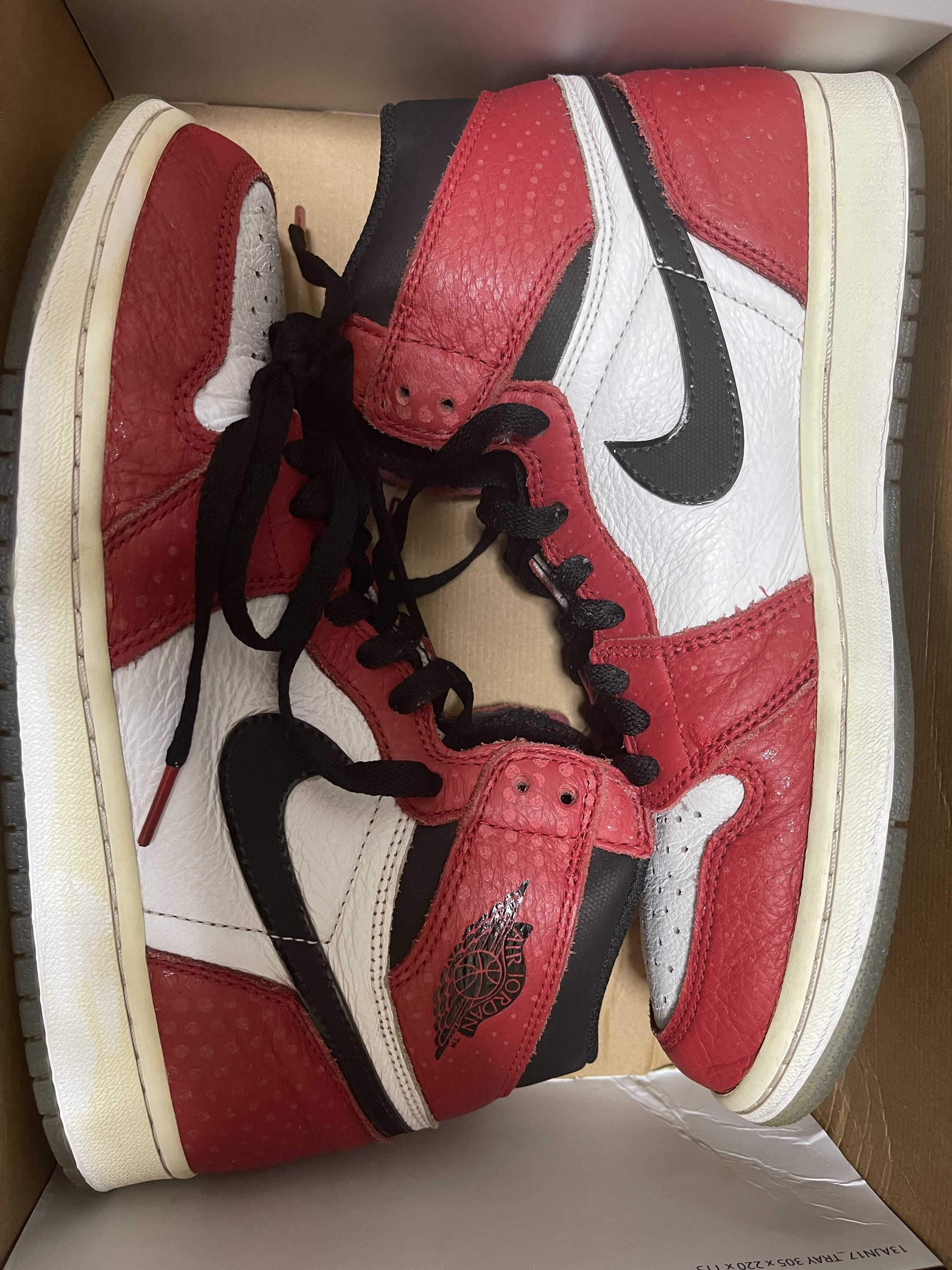 Spiderman × Nike Air Jordan 1 Origin Story "Gym Red/White/Photo Blue/Black"