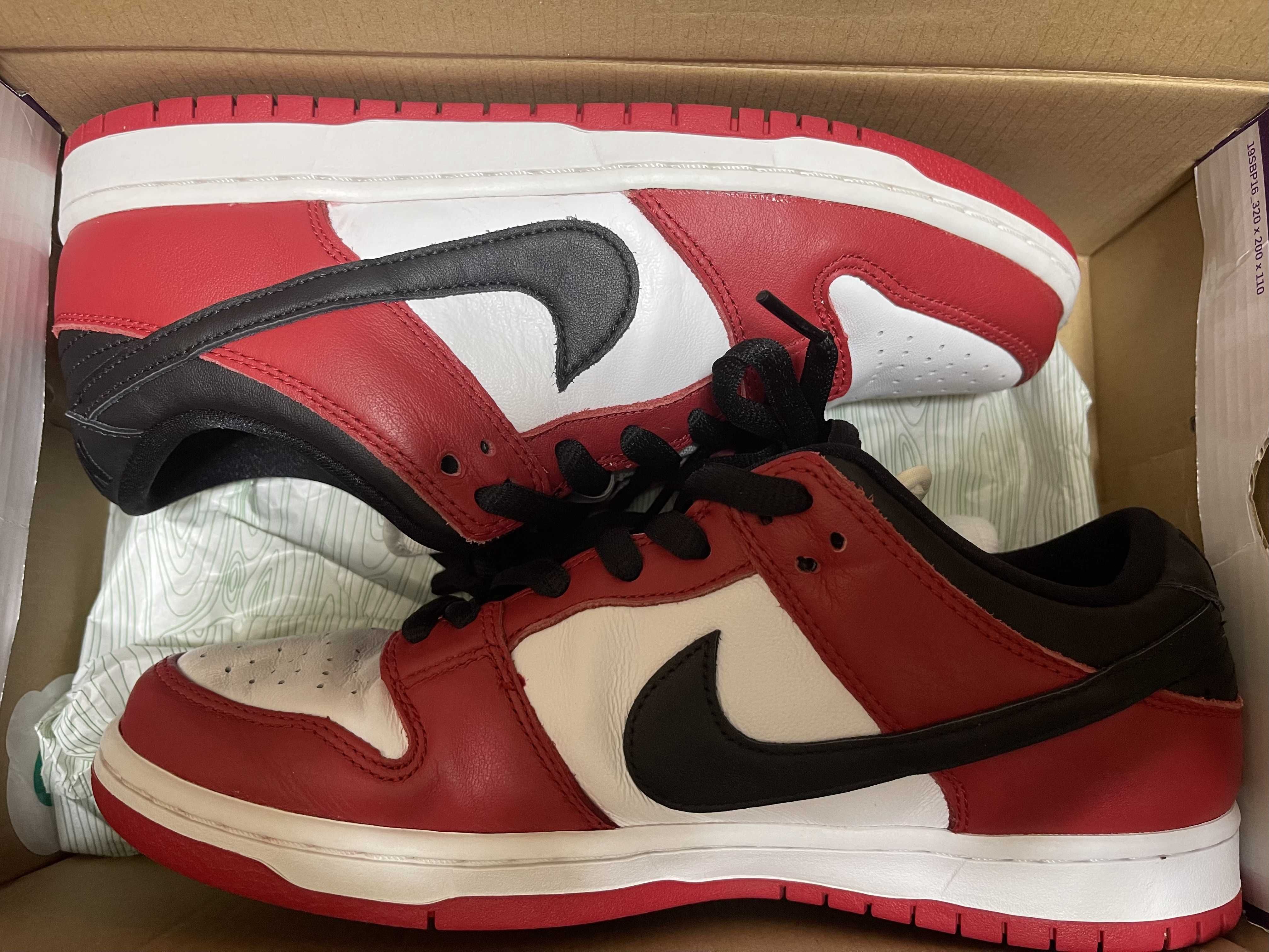 Nike SB Dunk Low Pro "J-Pack Chicago/Varsity Red and White"