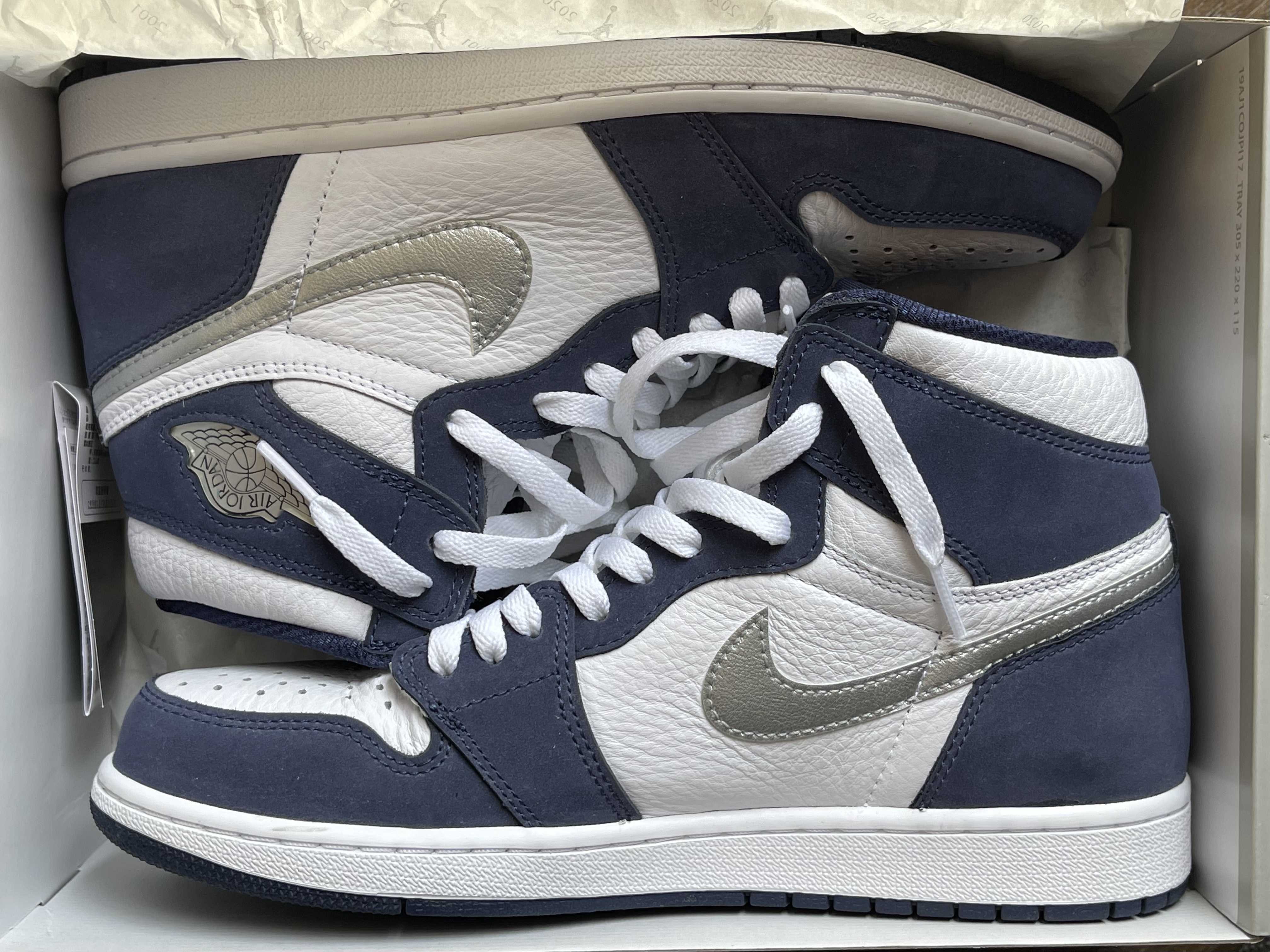 Nike Air Jordan 1 High OG CO.JP "White/Midnight Navy" (2020)(ブリーフケースなし)