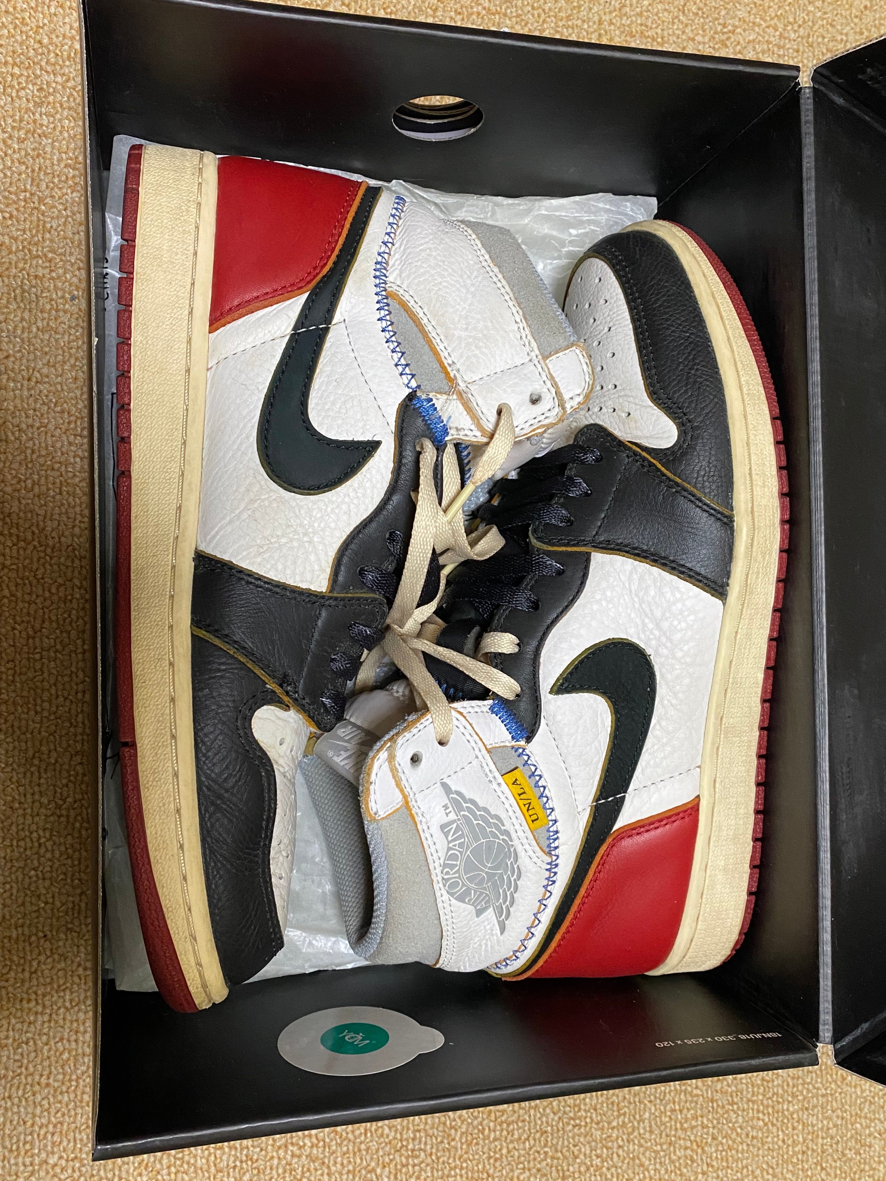 UNION × Nike Air Jordan 1 Retro High OG NRG "Varsity Red/Wolf Grey"