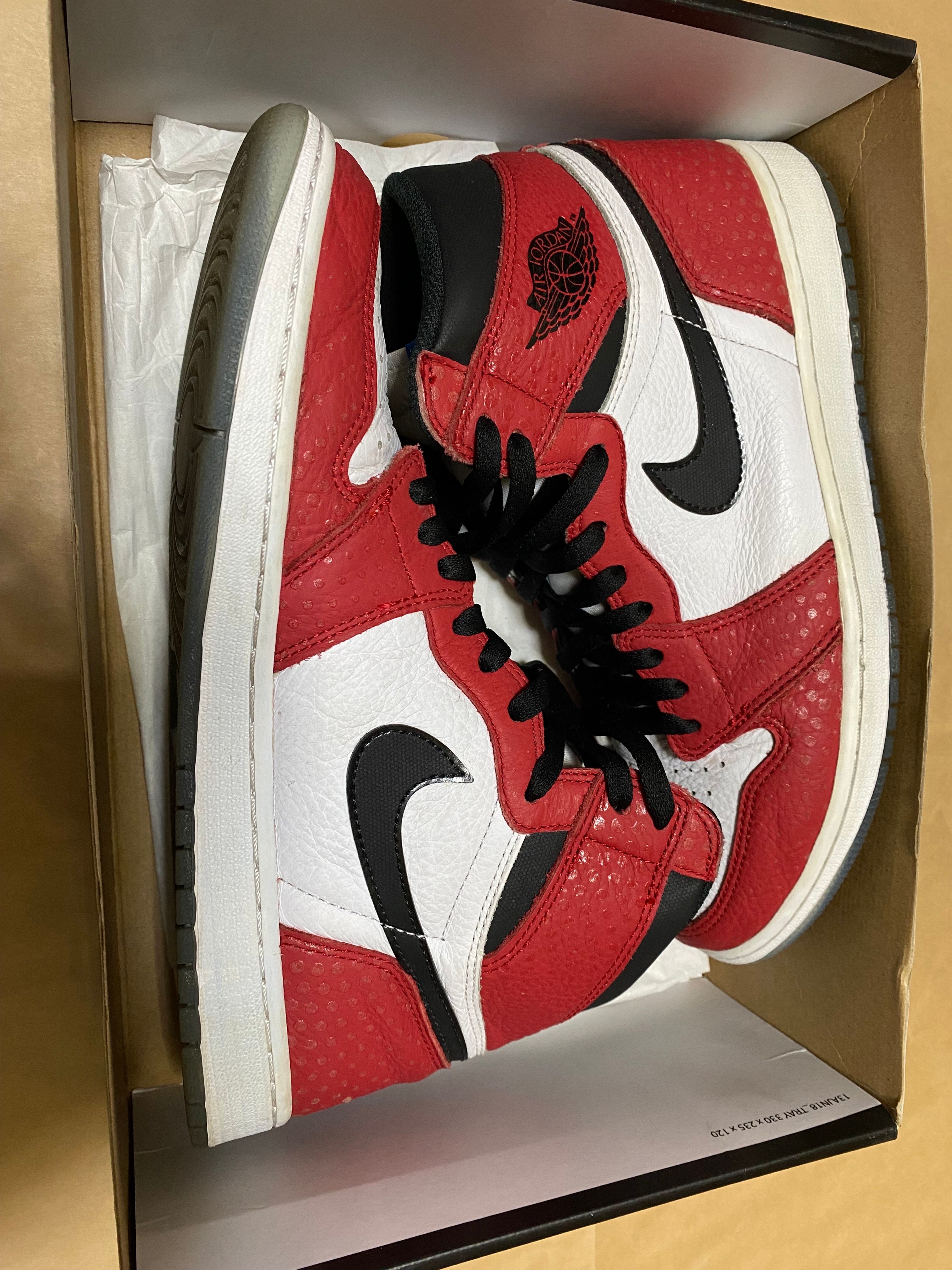 Spiderman × Nike Air Jordan 1 Origin Story "Gym Red/White/Photo Blue/Black"