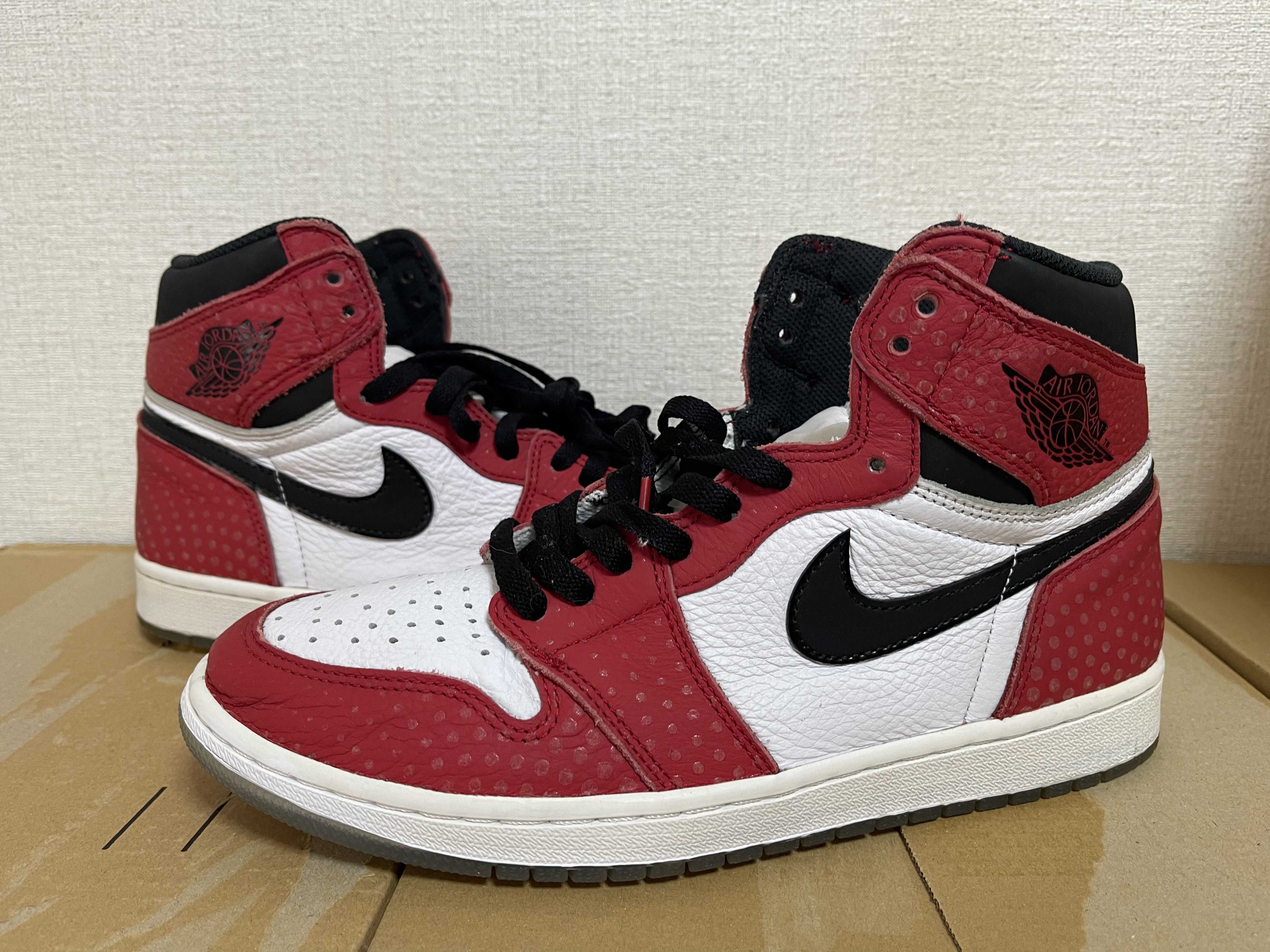 Spiderman × Nike Air Jordan 1 Origin Story "Gym Red/White/Photo Blue/Black"
