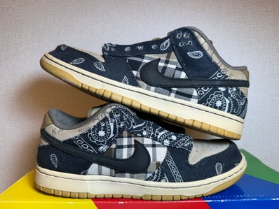 Travis Scott × Nike SB Dunk Low "Black/Parachute Beige"