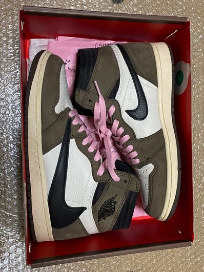 Travis Scott × Nike Air Jordan 1 Retro High OG TS SP "Sail/Dark Mocha"