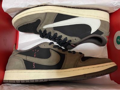 Travis Scott × Nike Air Jordan 1 Low OG SP-T "Black/Dark Mocha"
