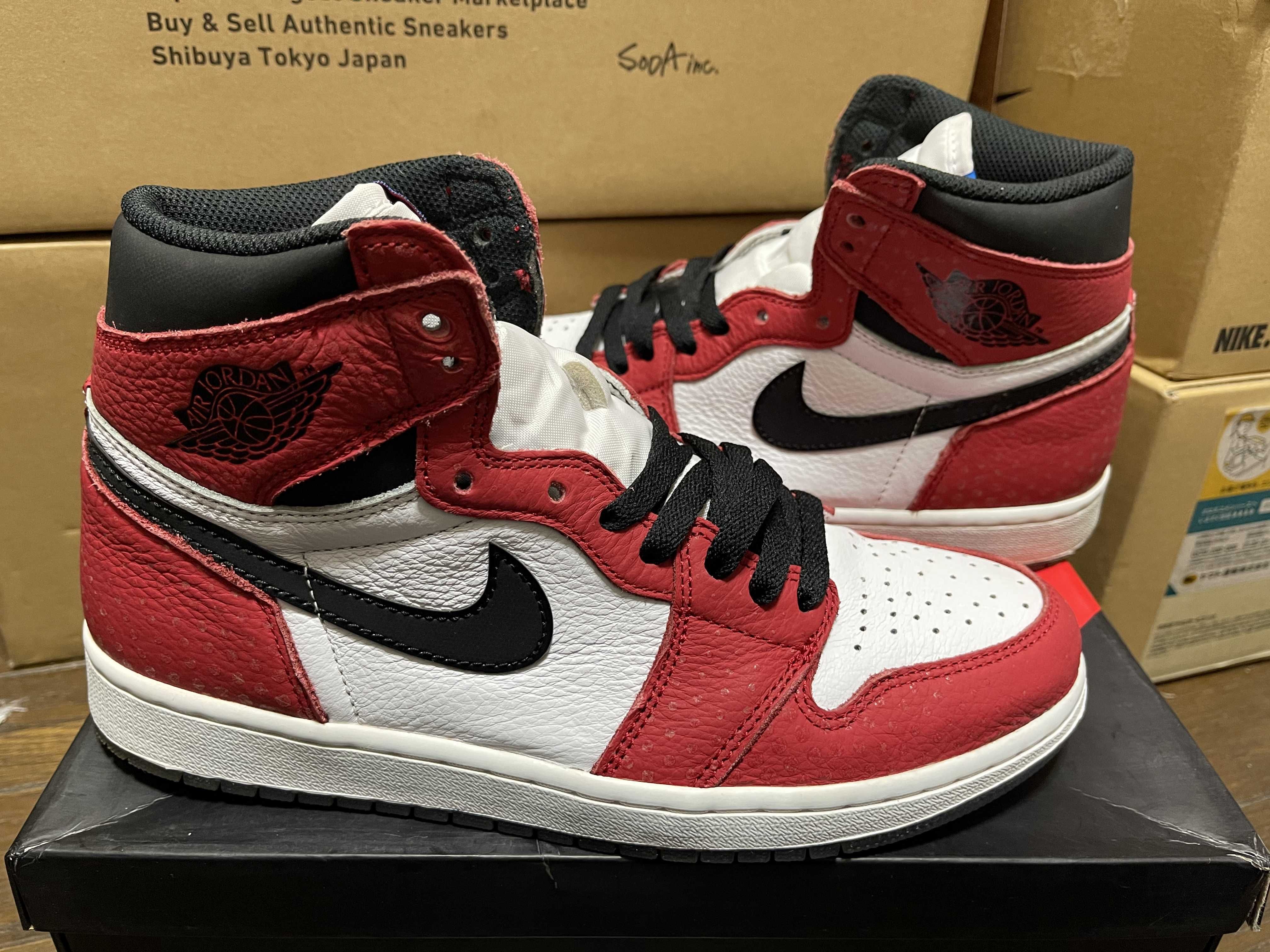 Spiderman × Nike Air Jordan 1 Origin Story "Gym Red/White/Photo Blue/Black"