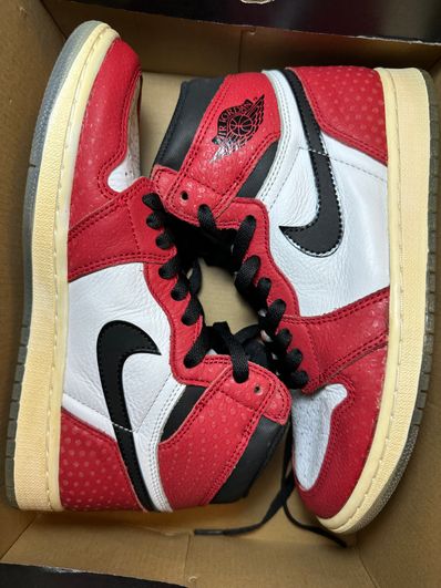 Spiderman × Nike Air Jordan 1 Origin Story "Gym Red/White/Photo Blue/Black"