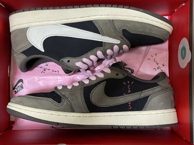 Travis Scott × Nike Air Jordan 1 Low OG SP-T "Black/Dark Mocha"