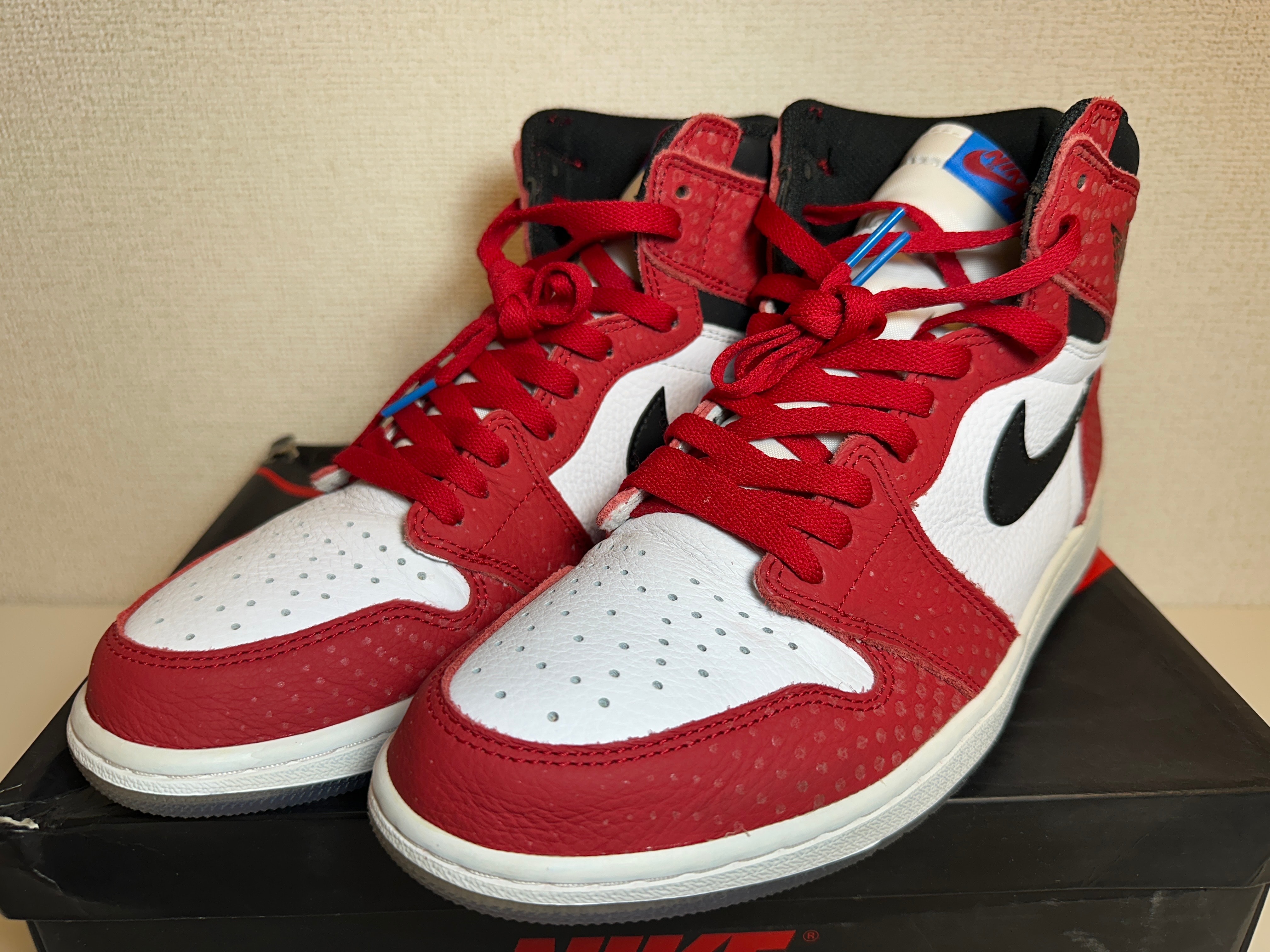 Spiderman × Nike Air Jordan 1 Origin Story "Gym Red/White/Photo Blue/Black"