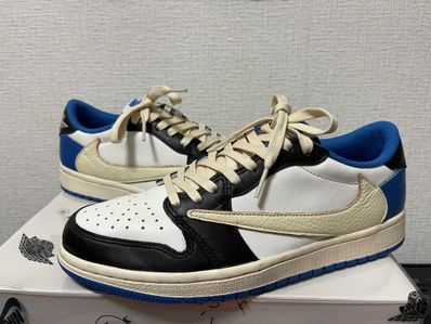 Travis Scott × fragment design × Nike Air Jordan 1 Low OG SP "Military Blue"