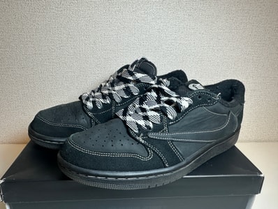 Travis Scott × Nike Air Jordan 1 Low OG SP "Black Phantom"