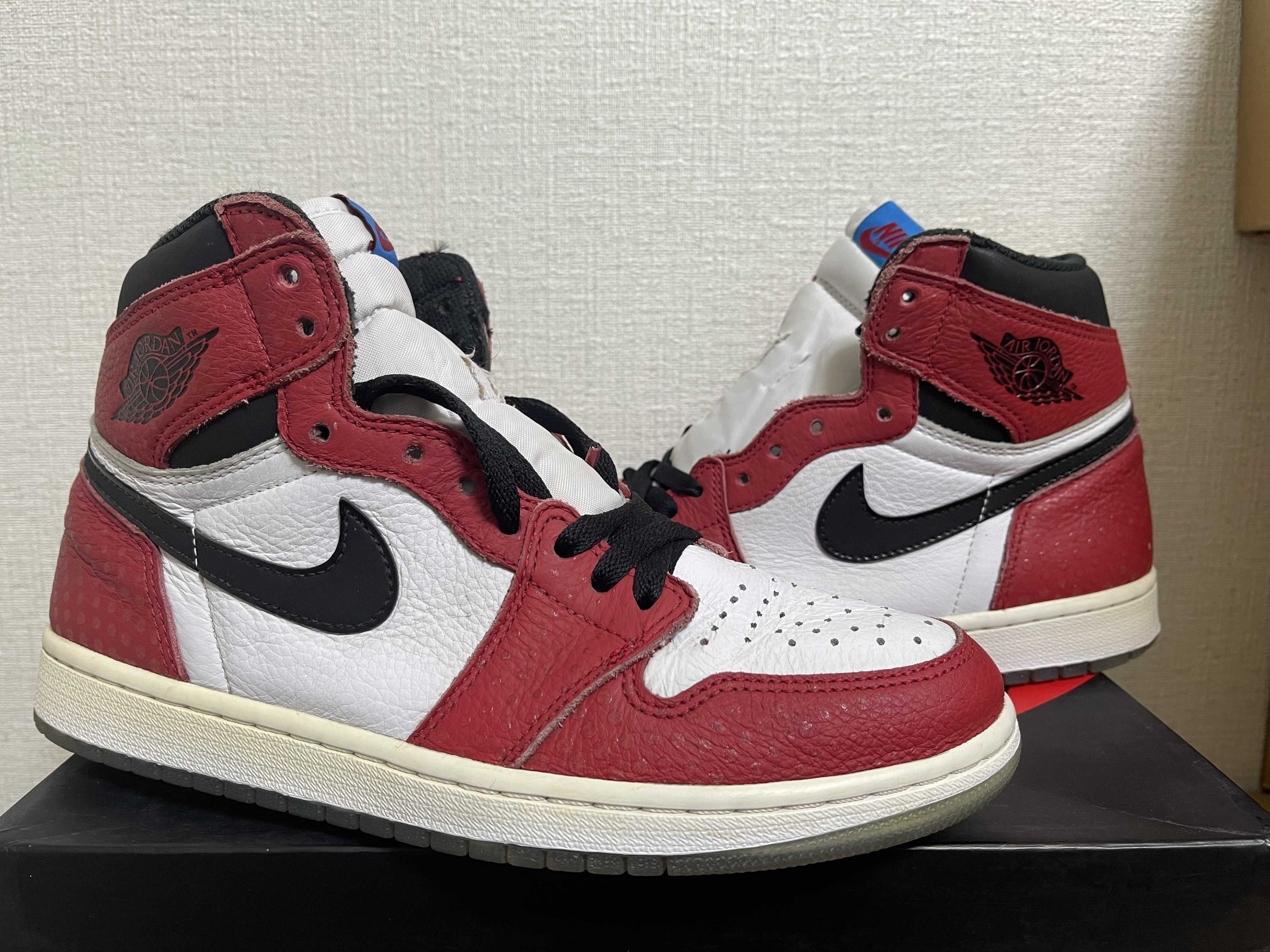 Spiderman × Nike Air Jordan 1 Origin Story "Gym Red/White/Photo Blue/Black"