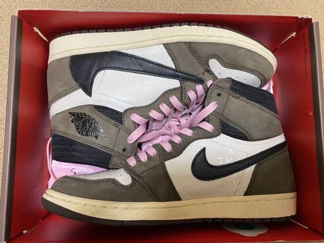 Travis Scott × Nike Air Jordan 1 Retro High OG TS SP "Sail/Dark Mocha"