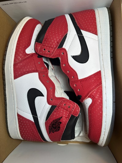 Spiderman × Nike Air Jordan 1 Origin Story "Gym Red/White/Photo Blue/Black"