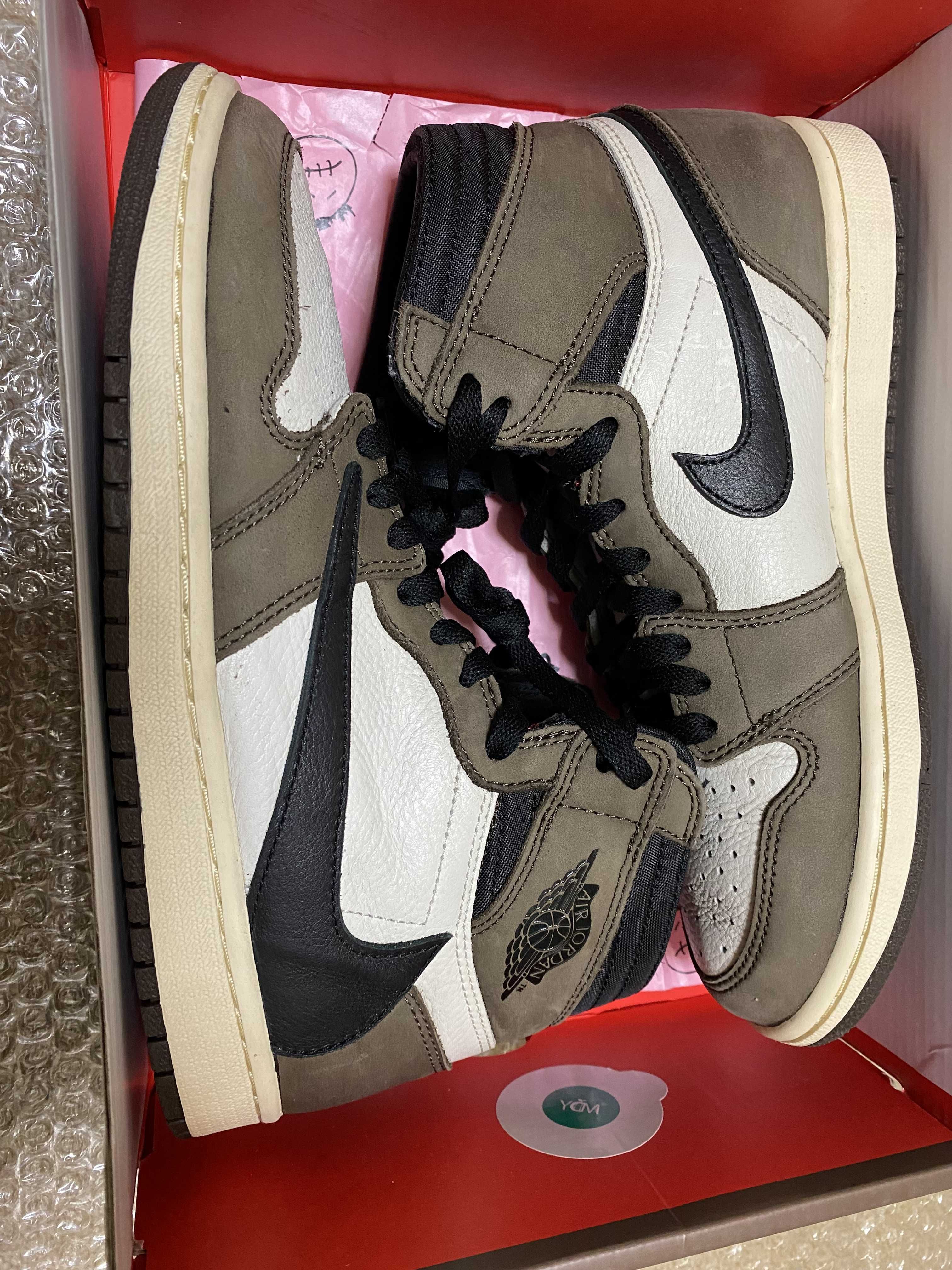 Travis Scott × Nike Air Jordan 1 Retro High OG TS SP "Sail/Dark Mocha"