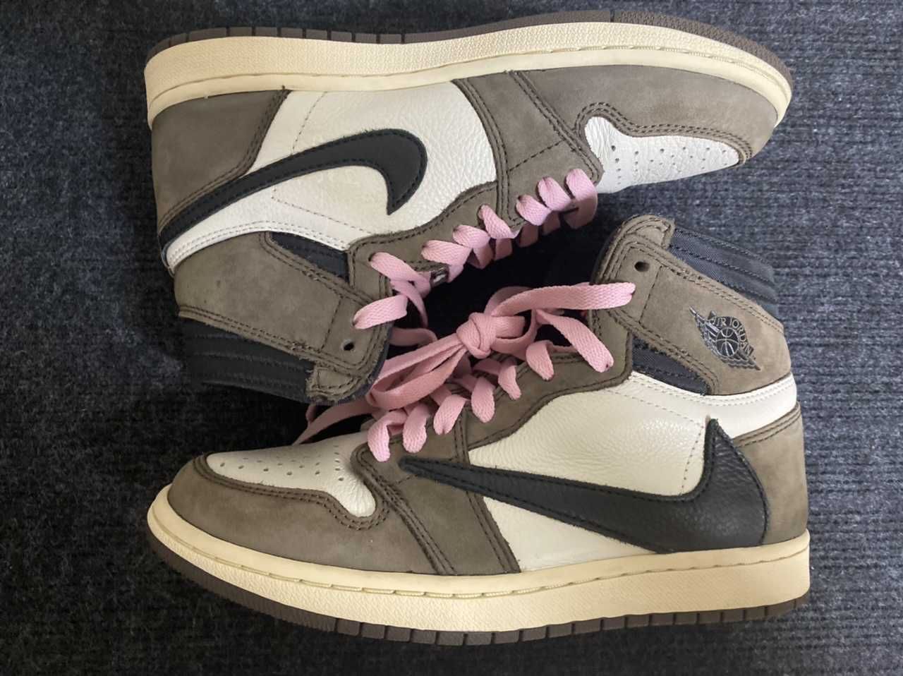 Travis Scott × Nike Air Jordan 1 Retro High OG TS SP "Sail/Dark Mocha"