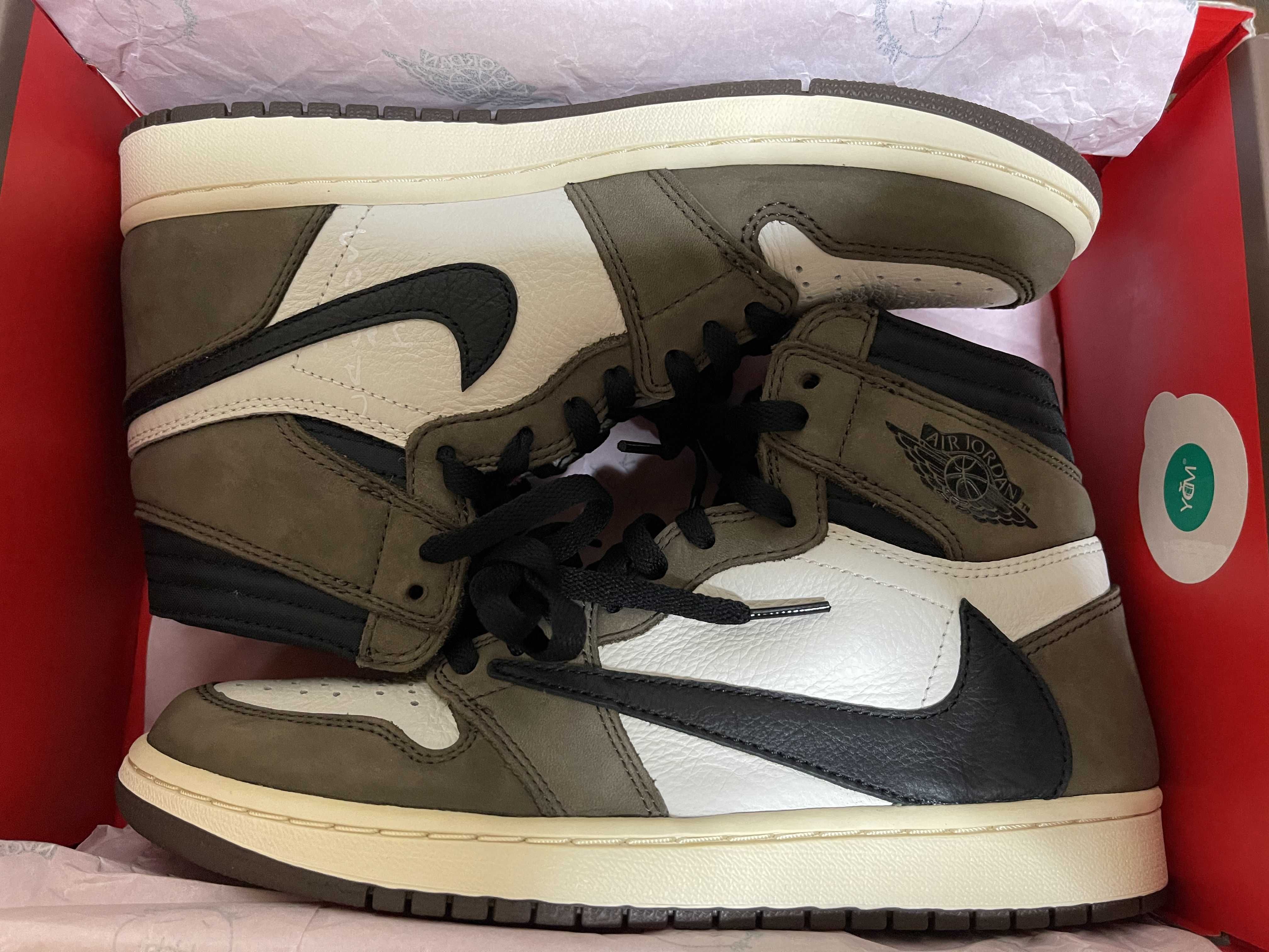 Travis Scott × Nike Air Jordan 1 Retro High OG TS SP "Sail/Dark Mocha"