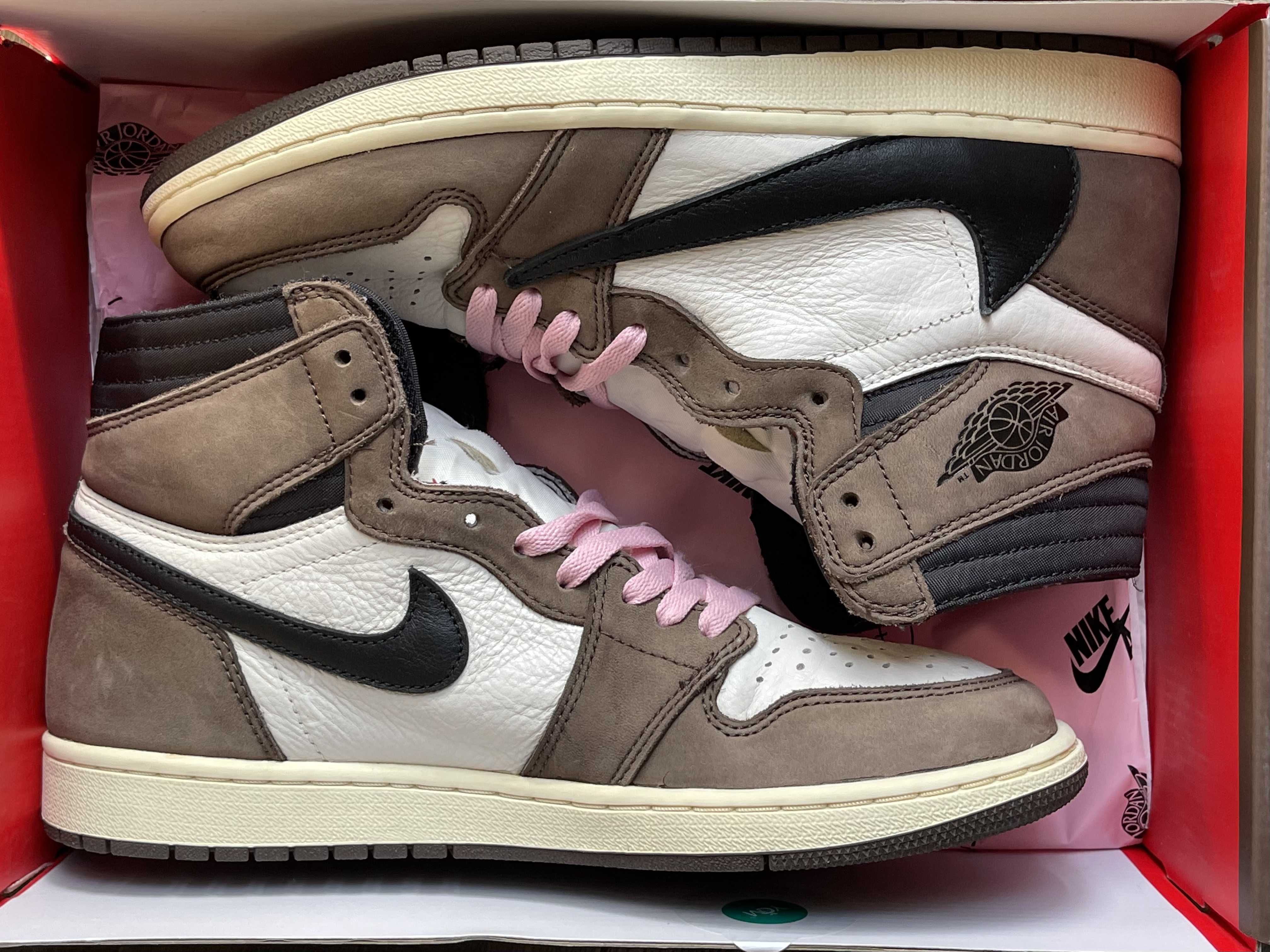 Travis Scott × Nike Air Jordan 1 Retro High OG TS SP "Sail/Dark Mocha"