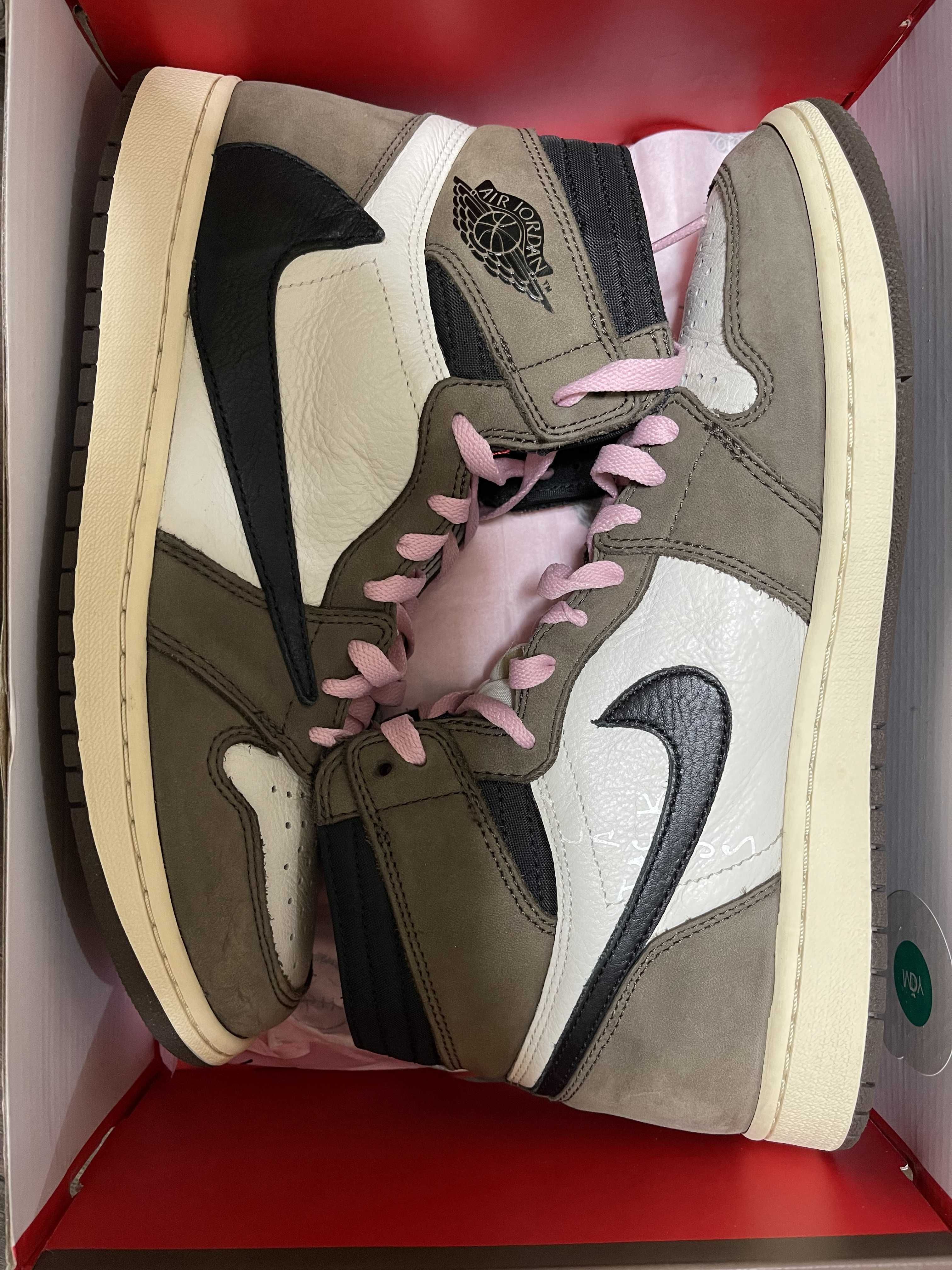 Travis Scott × Nike Air Jordan 1 Retro High OG TS SP "Sail/Dark Mocha"