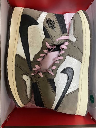 Travis Scott × Nike Air Jordan 1 Retro High OG TS SP "Sail/Dark Mocha"