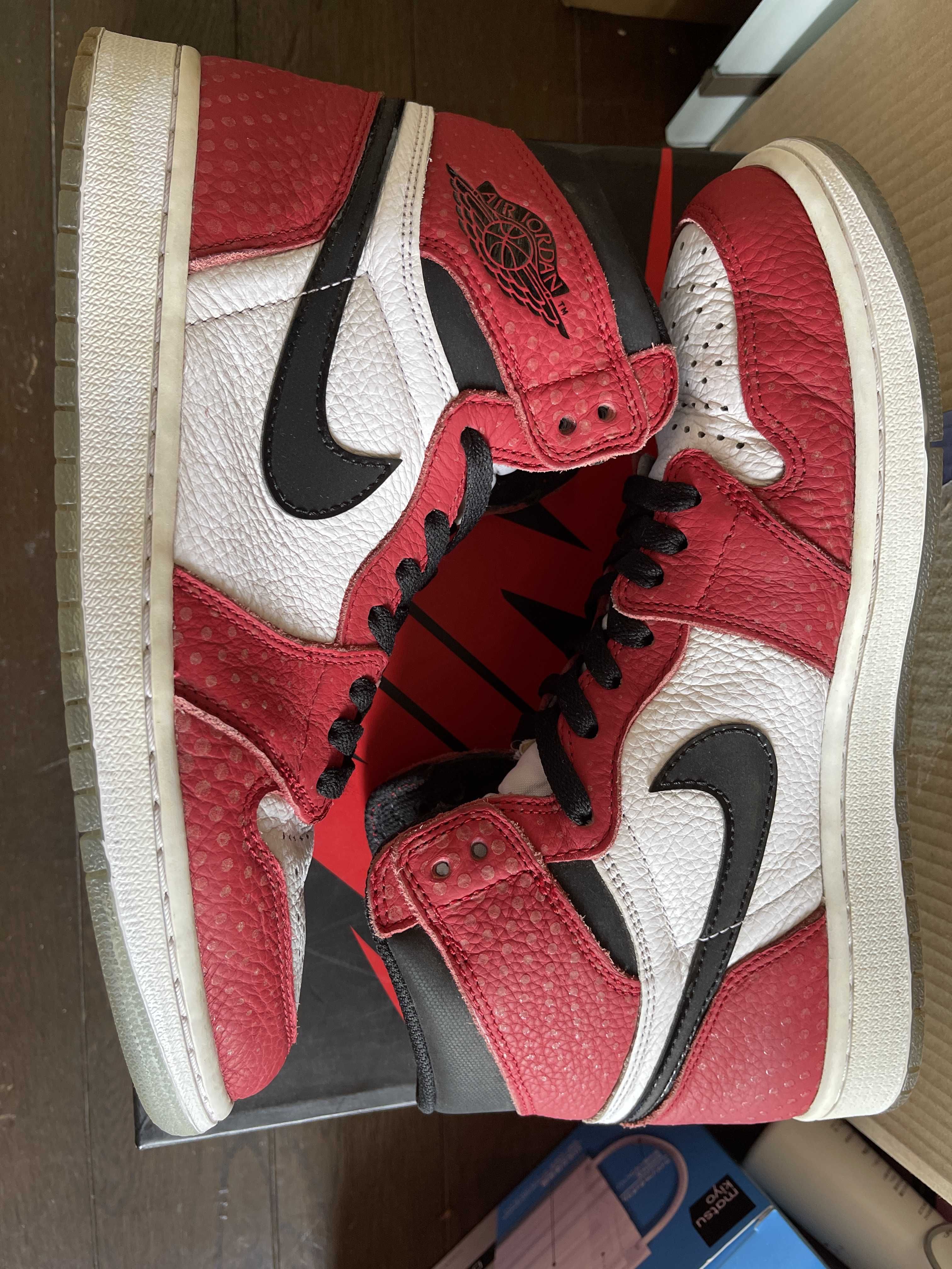 Spiderman × Nike Air Jordan 1 Origin Story "Gym Red/White/Photo Blue/Black"