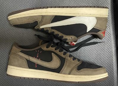 Travis Scott × Nike Air Jordan 1 Low OG SP-T "Black/Dark Mocha"