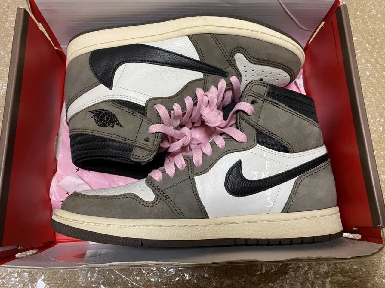 Travis Scott × Nike Air Jordan 1 Retro High OG TS SP "Sail/Dark Mocha"