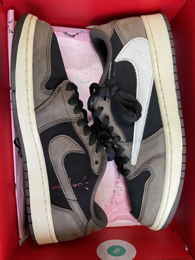Travis Scott × Nike Air Jordan 1 Low OG SP-T "Black/Dark Mocha"
