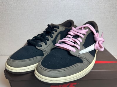 Travis Scott × Nike Air Jordan 1 Low OG SP-T "Black/Dark Mocha"