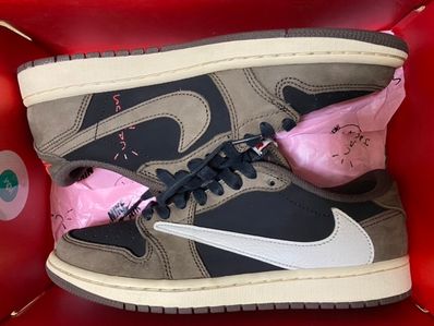 Travis Scott × Nike Air Jordan 1 Low OG SP-T "Black/Dark Mocha"