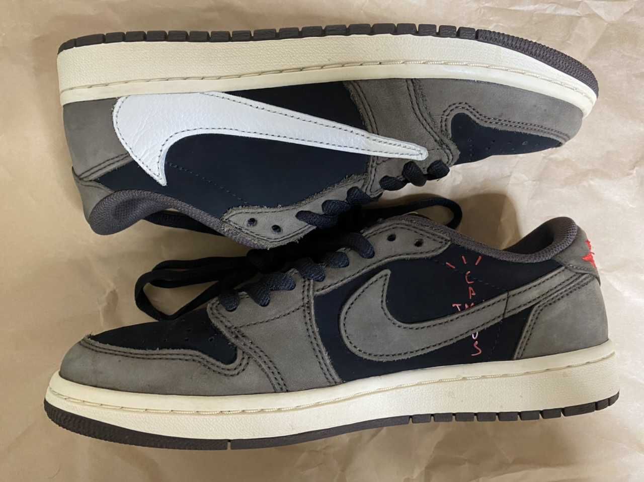 Travis Scott × Nike Air Jordan 1 Low OG SP-T "Black/Dark Mocha"