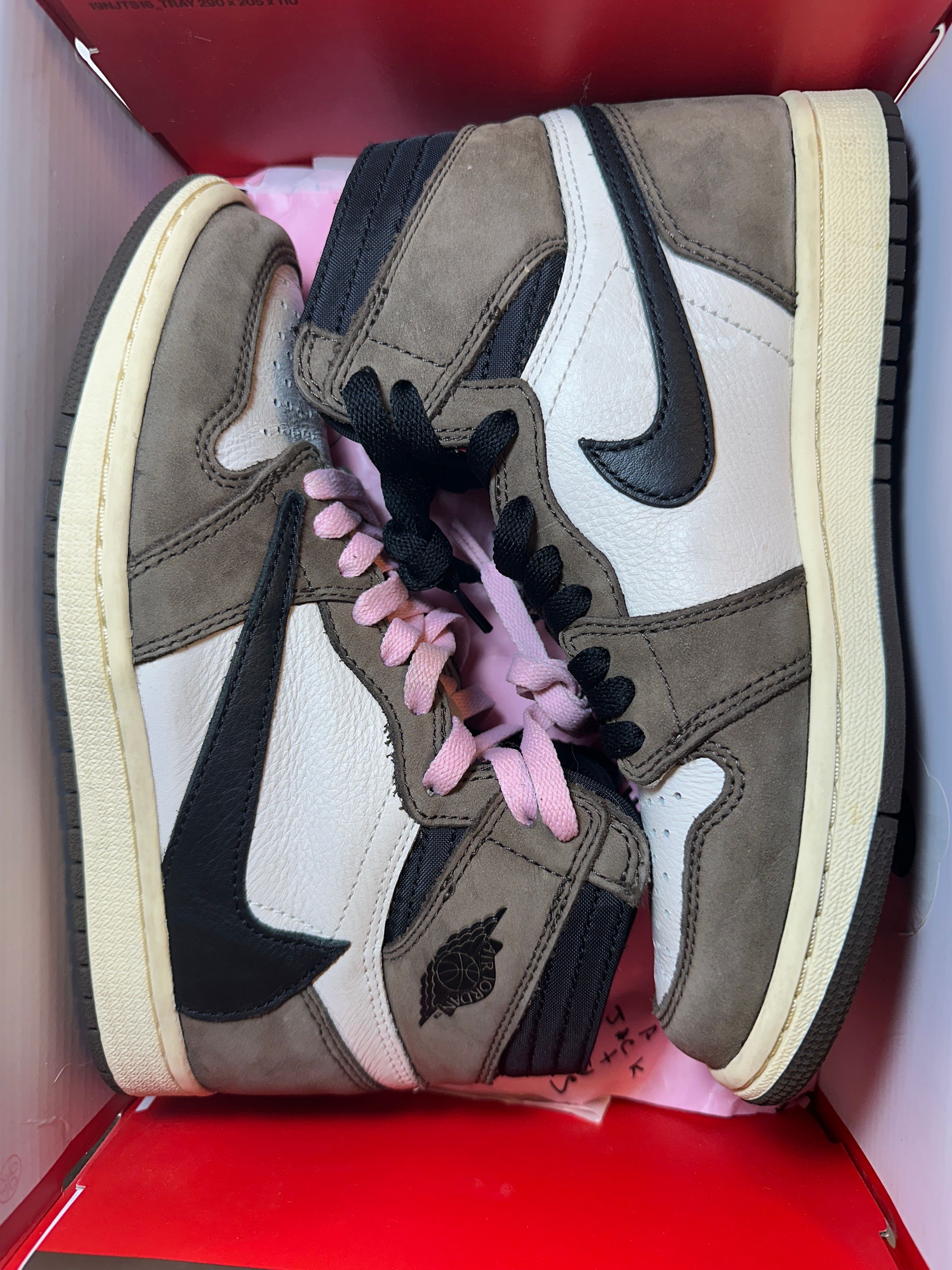 Travis Scott × Nike Air Jordan 1 Retro High OG TS SP "Sail/Dark Mocha"