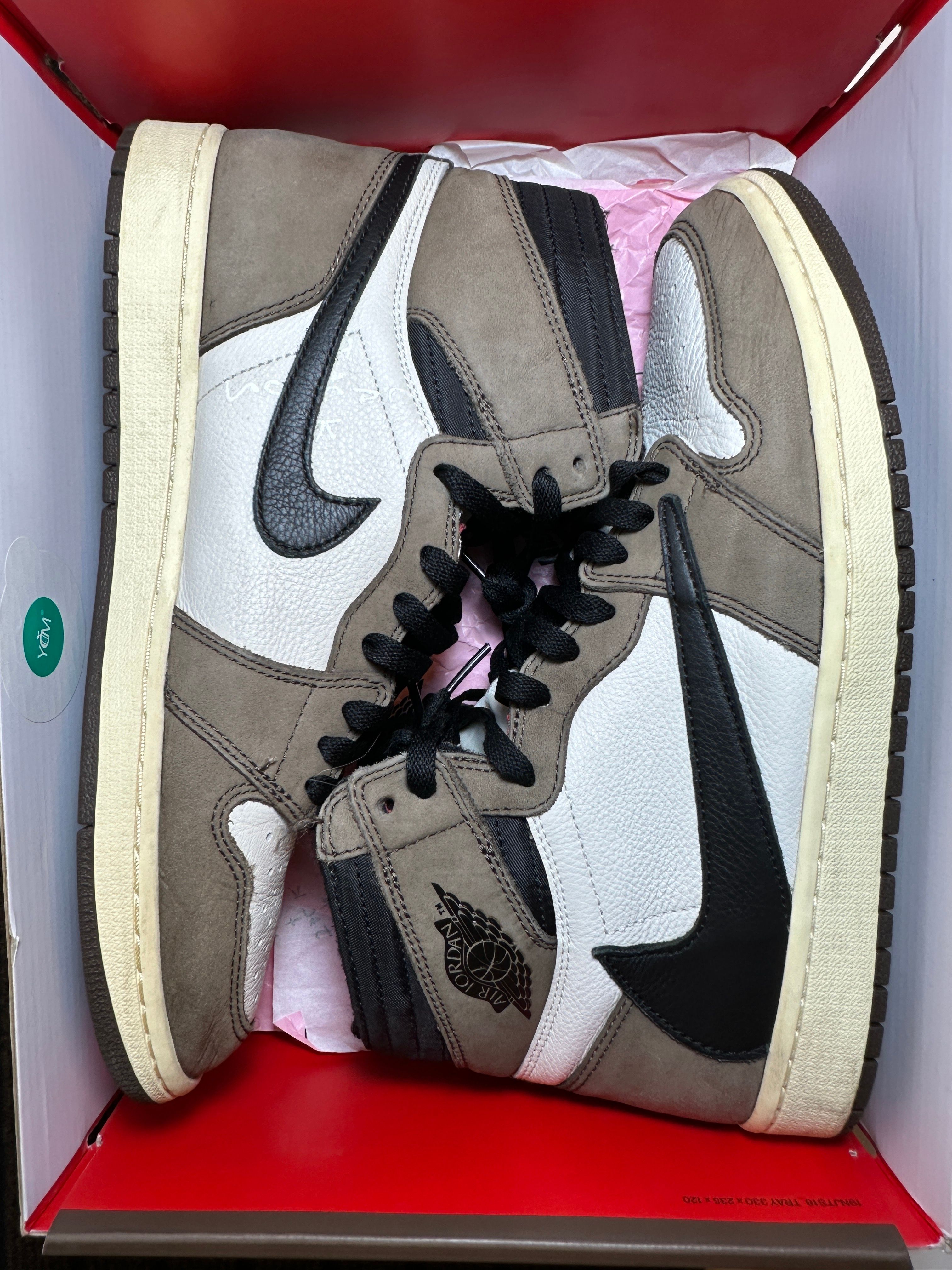 Travis Scott × Nike Air Jordan 1 Retro High OG TS SP "Sail/Dark Mocha"