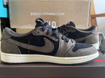 Travis Scott × Nike Air Jordan 1 Low OG SP-T "Black/Dark Mocha"