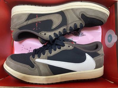 Travis Scott × Nike Air Jordan 1 Low OG SP-T "Black/Dark Mocha"