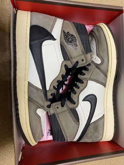 Travis Scott × Nike Air Jordan 1 Retro High OG TS SP "Sail/Dark Mocha"