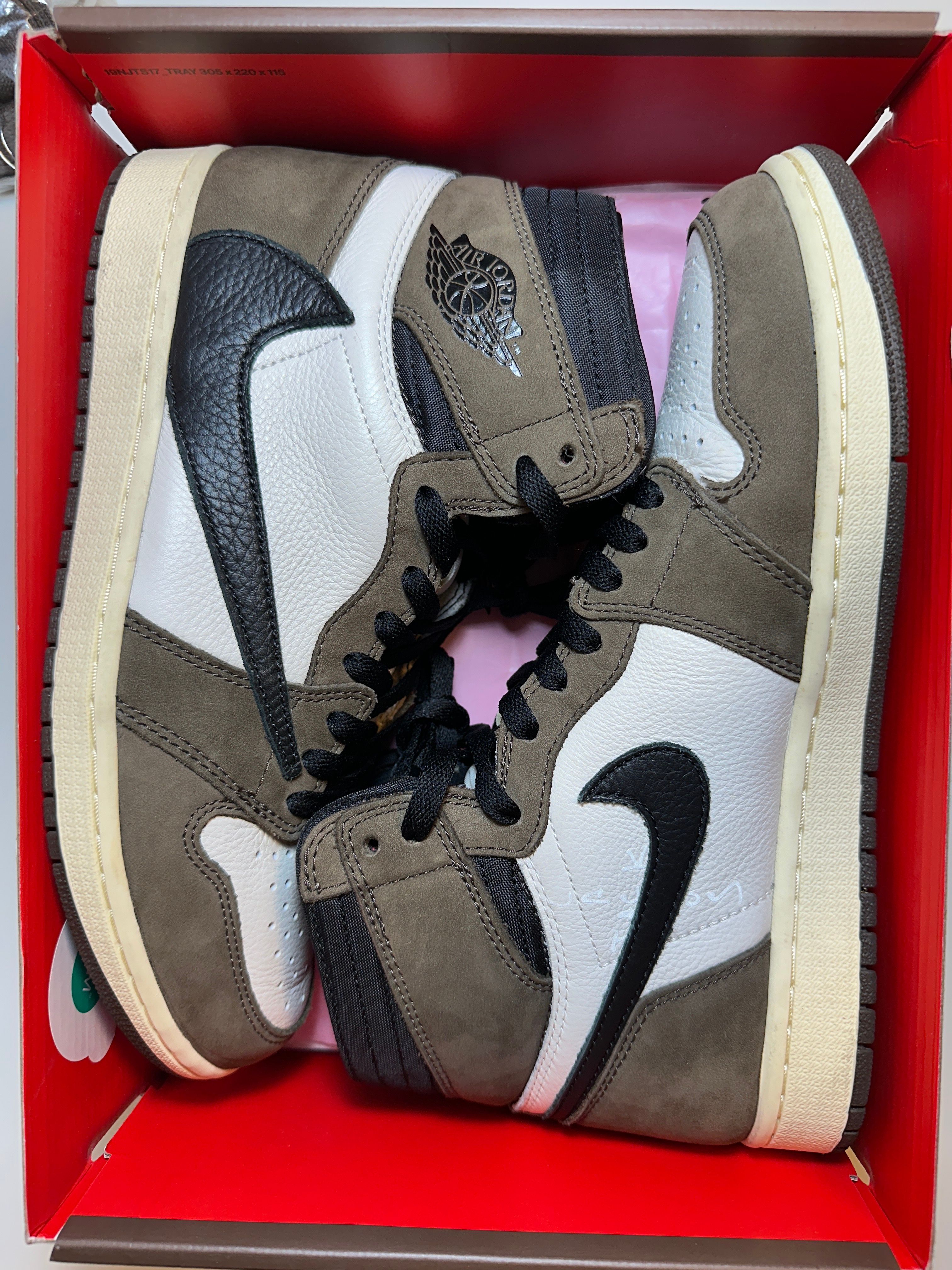Travis Scott × Nike Air Jordan 1 Retro High OG TS SP "Sail/Dark Mocha"