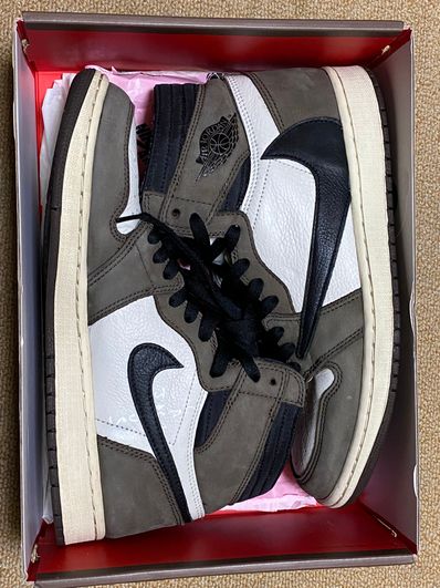 Travis Scott × Nike Air Jordan 1 Retro High OG TS SP "Sail/Dark Mocha"