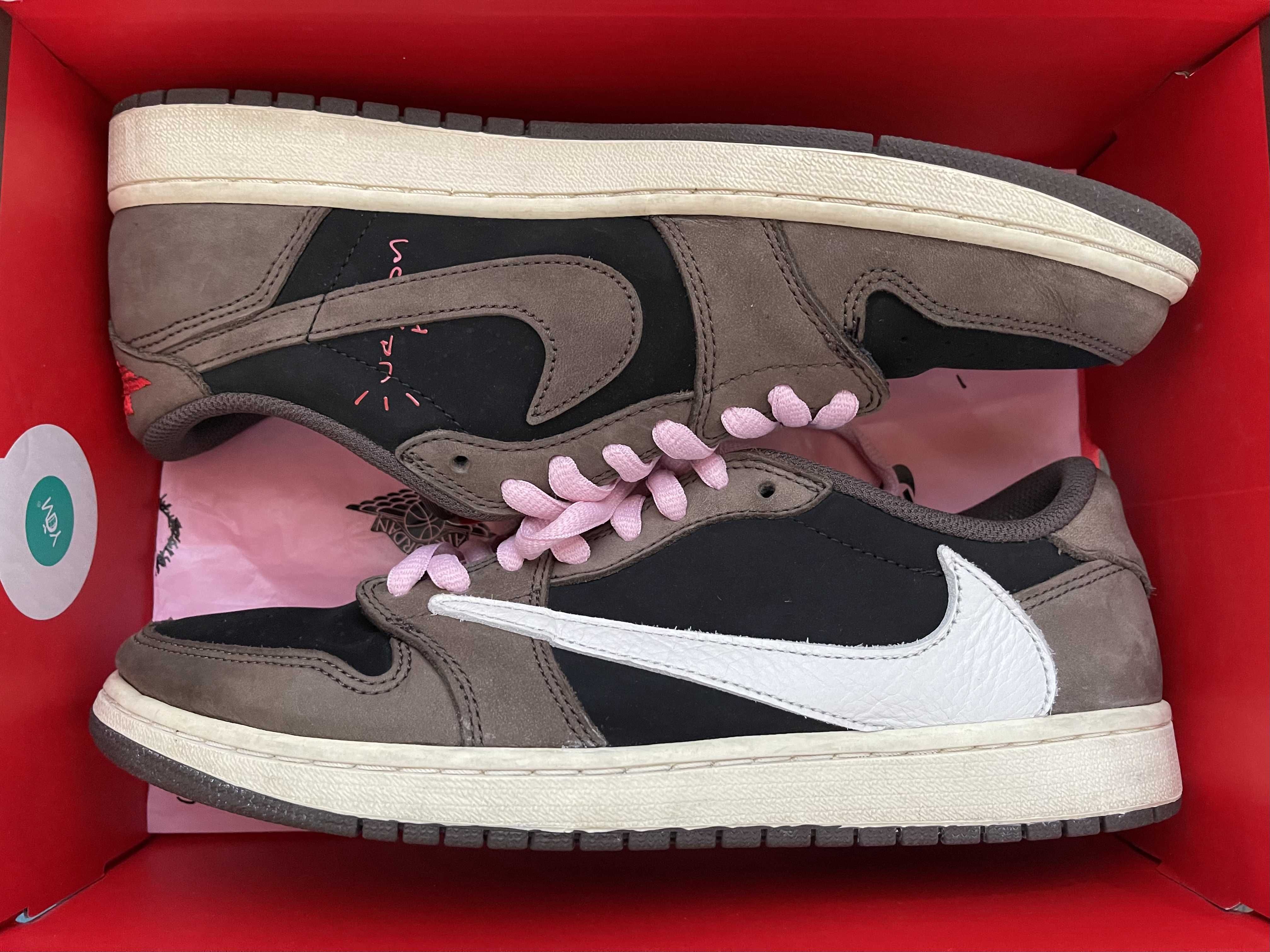 Travis Scott × Nike Air Jordan 1 Low OG SP-T "Black/Dark Mocha"