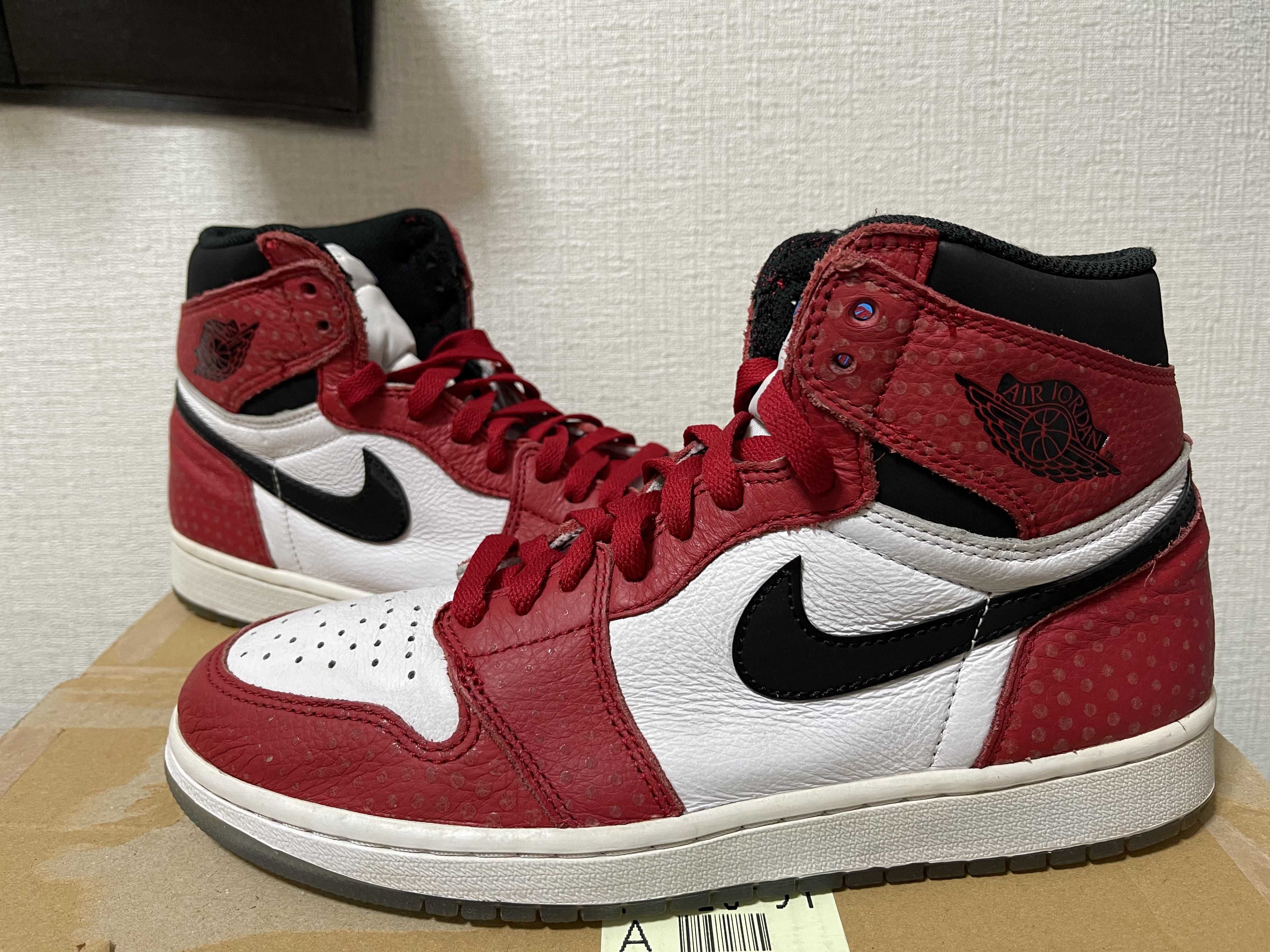 Spiderman × Nike Air Jordan 1 Origin Story "Gym Red/White/Photo Blue/Black"