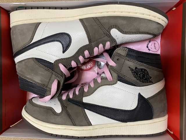 Travis Scott × Nike Air Jordan 1 Retro High OG TS SP "Sail/Dark Mocha"