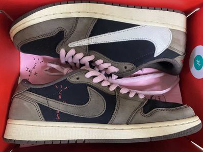Travis Scott × Nike Air Jordan 1 Low OG SP-T "Black/Dark Mocha"