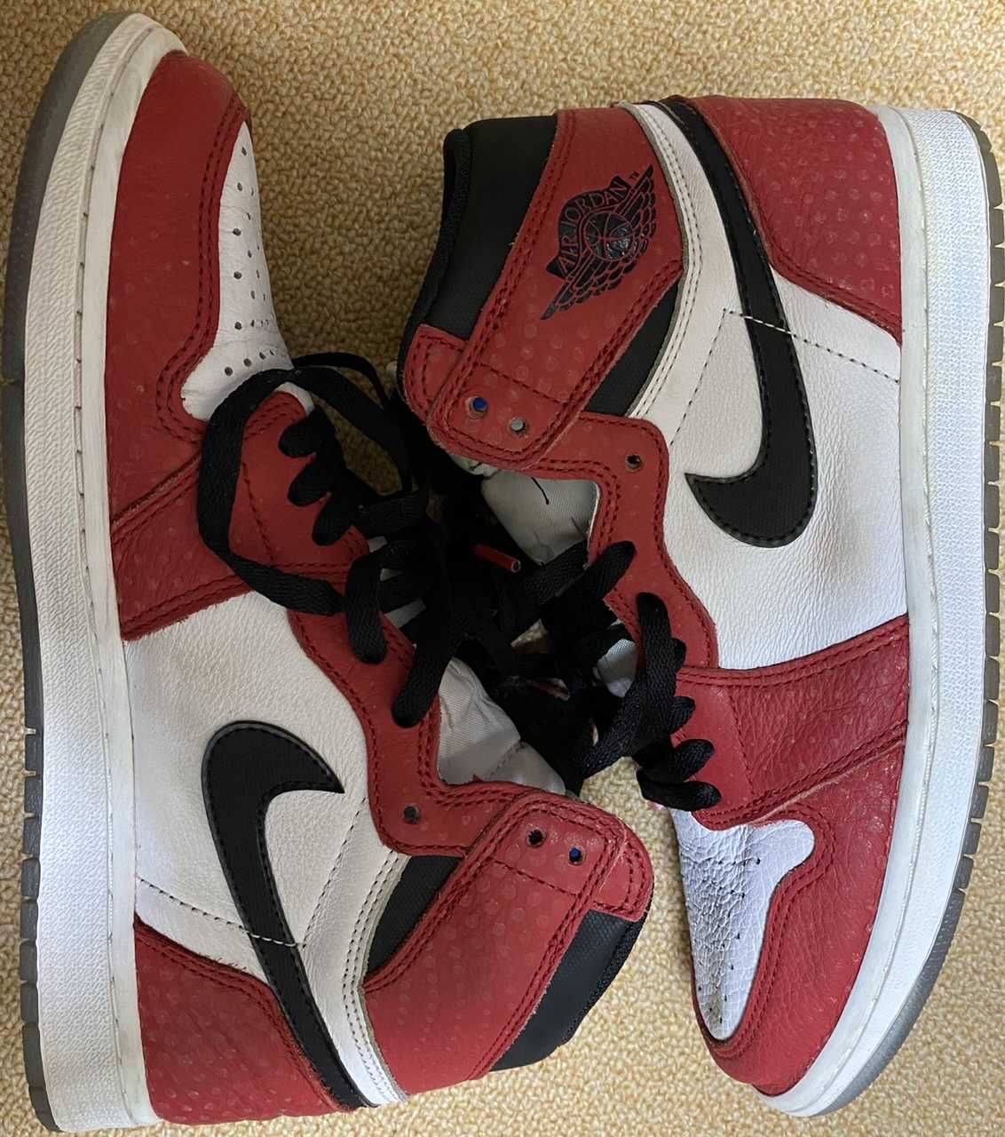 Spiderman × Nike Air Jordan 1 Origin Story "Gym Red/White/Photo Blue/Black"