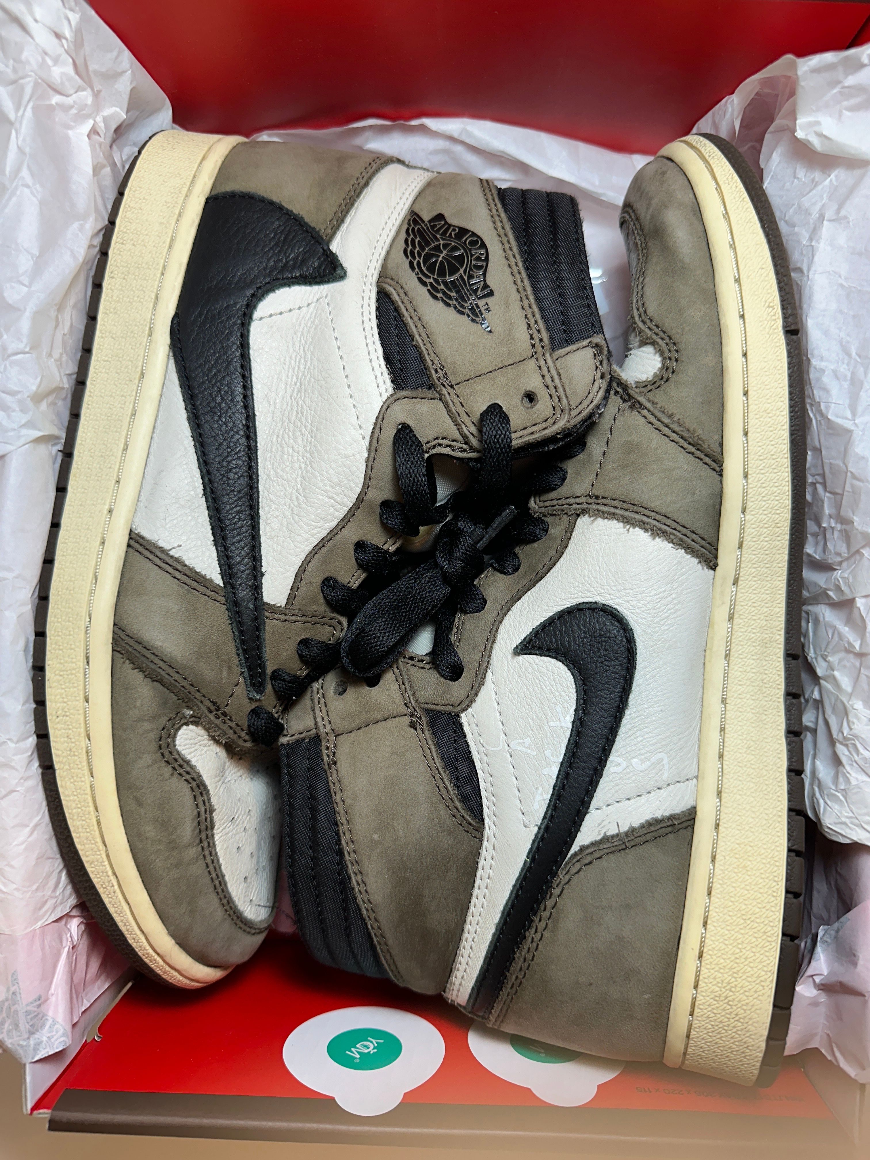 Travis Scott × Nike Air Jordan 1 Retro High OG TS SP "Sail/Dark Mocha"