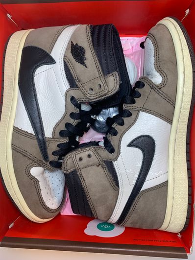 Travis Scott × Nike Air Jordan 1 Retro High OG TS SP "Sail/Dark Mocha"