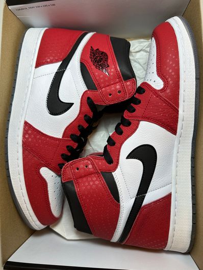 Spiderman × Nike Air Jordan 1 Origin Story "Gym Red/White/Photo Blue/Black"
