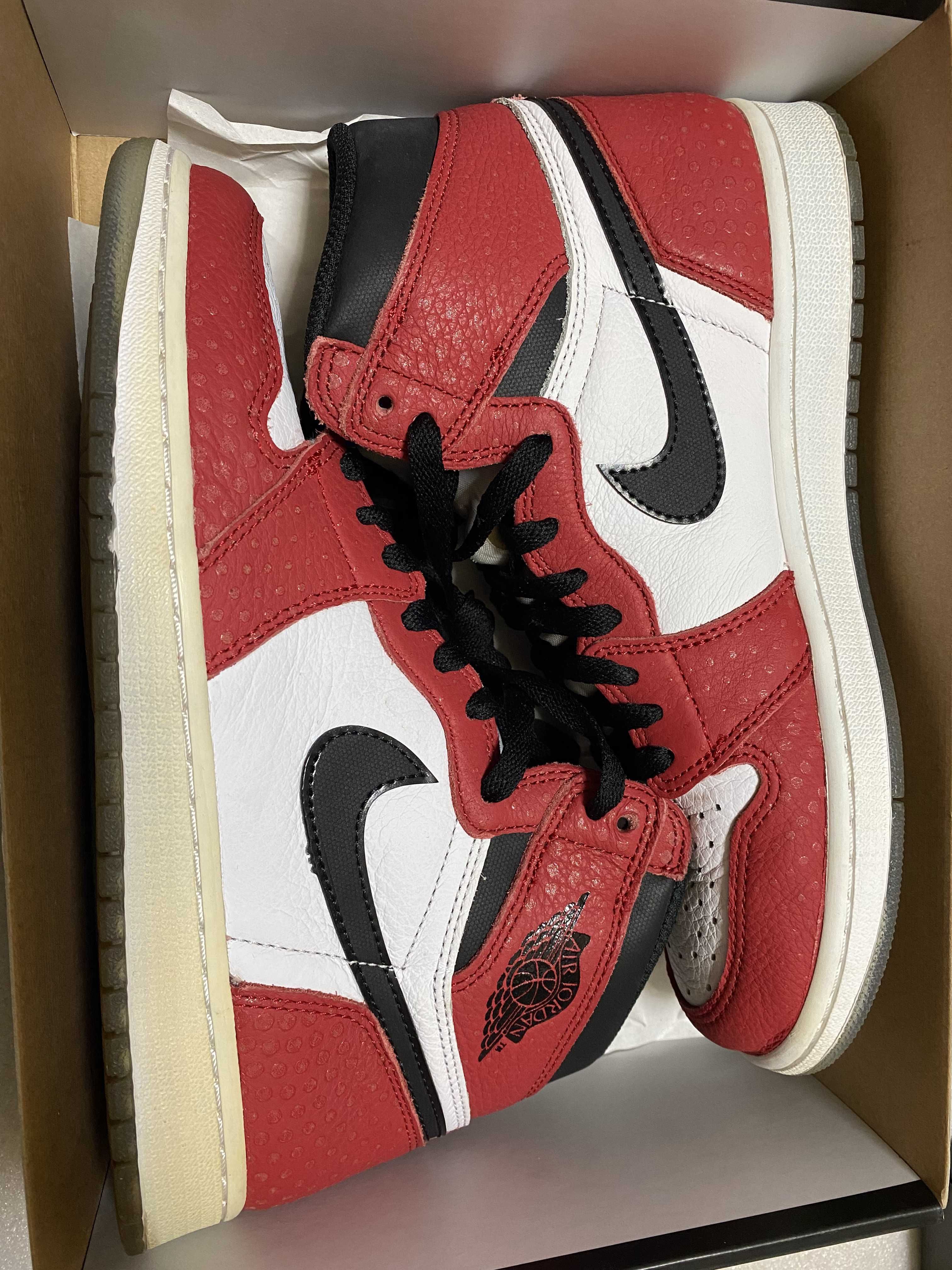 Spiderman × Nike Air Jordan 1 Origin Story "Gym Red/White/Photo Blue/Black"